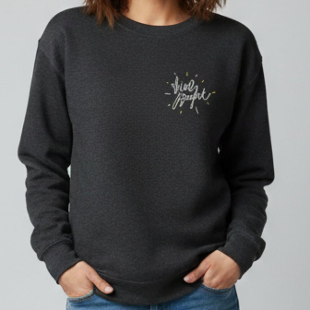 Calia by Carrie Underwood Grey "Shine Bright" Sweatshirt - Size Medium - Picture 2 of 15